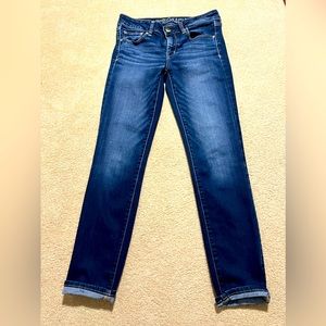 American Eagle stretch jeans.
